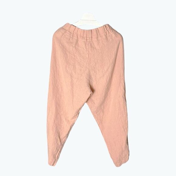 BLACK CRANE EUC Linen carpenter pants in Nude Size S - Picture 4 of 7